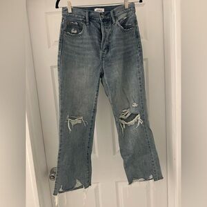 NWOT Pistola Light Blue Distressed Boyfriend Jeans high waisted ripped